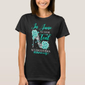 In June We Wear Teal Butterfly Scleroderma Awarene T-shirt (Voorkant)