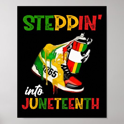 In Juneteenth 1865 Pride Black African Poster (Voorkant)