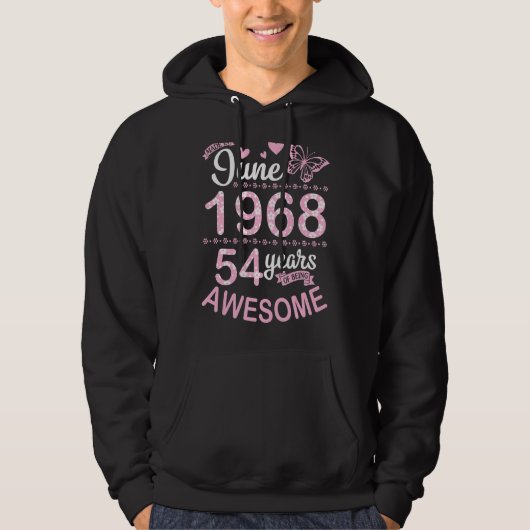 In juni 1968 is 54 jaar bloeiend. hoodie (Voorkant)