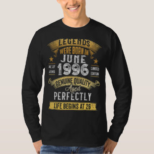 In juni 1996 werden 26 jaar oud en 26 jaar oud t-shirt
