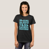 In juni Draag we Blauwgroen scleroderma bewustzijn T-shirt (Voorkant volledig)
