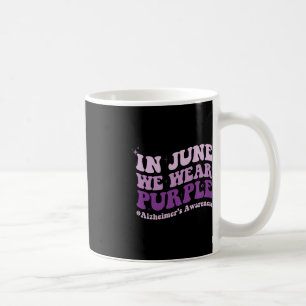 In juni Draag we Paarse Alzheimer Awareness Maand Koffiemok