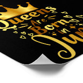 In juni worden koninginnen geboren poster (Hoek)