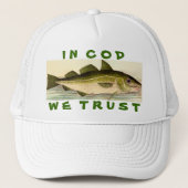 In kabeljauw vertrouwen we trucker pet (Voorkant)