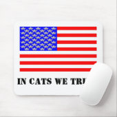 In katten vertrouwen we muismat (Met muis)