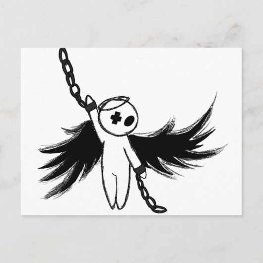 In kettingen briefkaart (Voorkant)