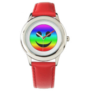 In kind verstelbare omlijsting roestvrijstalen rod horloge