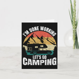 In Klaar Werken Laat Go Grappige Camping Truck Cam Kaart
