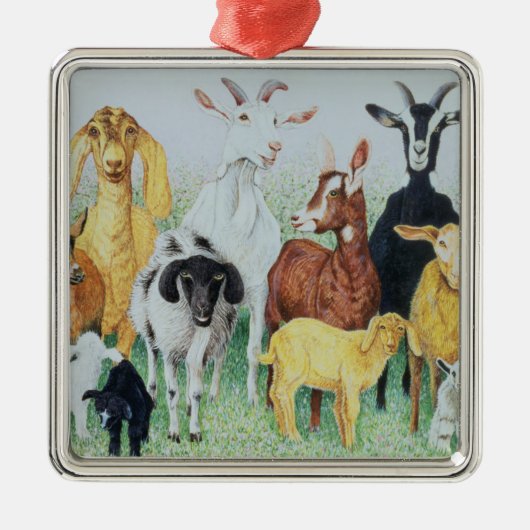 In klaver metalen ornament (Voorkant)