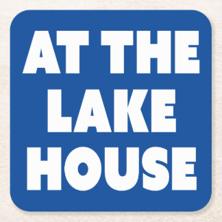 IN LAKE HUUSE KARTONNEN ONDERZETTERS