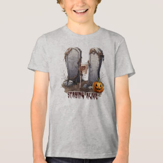 In leven blijven Halloween Tri-Blend Shirt