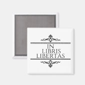 in libris libertas - in boekenvrijheid magneet (Voorkant / Achterkant)