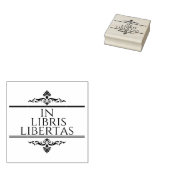 in libris libertas - in boekenvrijheid rubberstempel (Gestempeld)