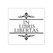 in libris libertas - in boekenvrijheid rubberstempel (Afrduk)