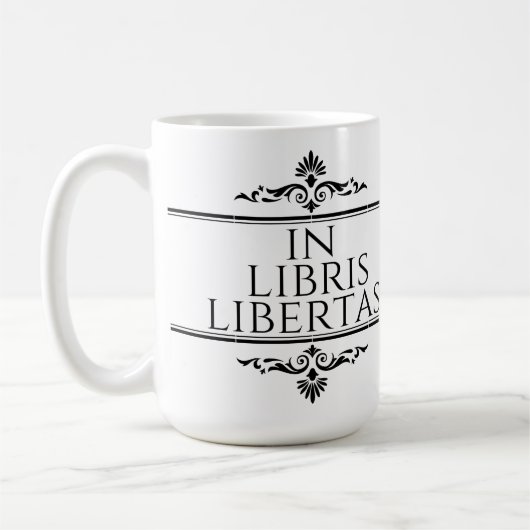 In Libris Libertas - In Books Freedom Koffiemok (Links)