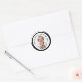 IN LICHTIG GEHEUGEN. Fotosticker personaliseren Ronde Sticker (Envelop)