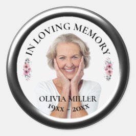 IN LICHTIG GEHEUGEN. Fotosticker personaliseren Ronde Sticker