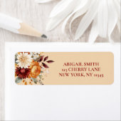 IN LIEFDE BLOEIENDE BOOG BRUIDSSHOWER ETIKET (Insitu)