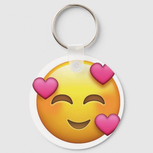 In liefde emoji sleutelhanger (Voorkant)