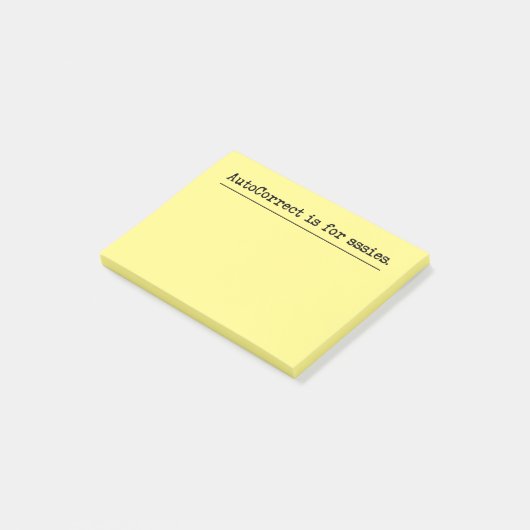 In liefde/haat met AutoCorrect Post-it® Notes (Schuin)