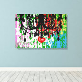 In Liefde Kroonluchter ~ 24x16 Canvas .75" Dik (Insitu (Houten vloer))