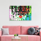 In Liefde Kroonluchter ~ 24x16 Canvas .75" Dik Afdruk (Insitu (Woonkamer))