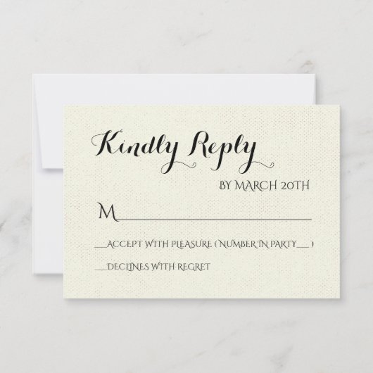 In Liefde - Magnolia Flowers Bruiloft RSVP (Achterkant)