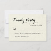 In Liefde -  Magnolia Flowers Bruiloft RSVP Kaartje (Achterkant)