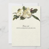 In Liefde -  Magnolia Grandiflora bruiloft Kaart (Achterkant)