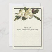 In Liefde - Magnolia Grandiflora bruiloft Kaart (Achterkant)