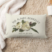 In Liefde -  Magnolias Custom Wedding Gift Kussen (Deken)