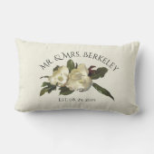 In Liefde -  Magnolias Custom Wedding Gift Kussen (Achterkant)