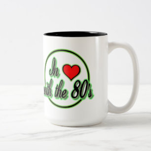 In liefde met de 80's Retro Green Logo Mok