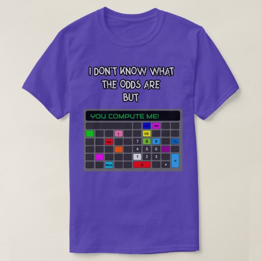In liefde met een wiskundige t-shirt (Design voorkant)