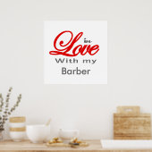 In liefde met mijn Barber Poster (Keuken)