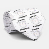 In liefde met mijn energiecyclus (Krebs Cycle TCAC Stropdas (Opgerold)