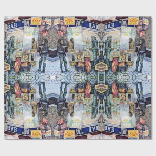 In liefde met problemen en in problemen met liefde cadeaupapier (Vlak)