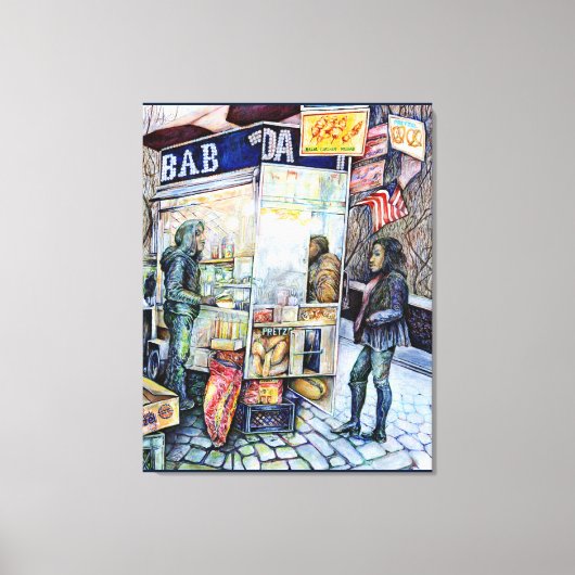 In liefde met problemen en in problemen met liefde canvas afdruk (Voorkant)