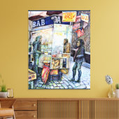 In liefde met problemen en in problemen met liefde canvas afdruk (Insitu (Woonkamer))