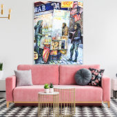 In liefde met problemen en in problemen met liefde canvas afdruk (Insitu (Woonkamer))