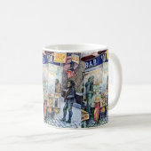 In liefde met problemen en in problemen met liefde koffiemok (Voorkant rechts)