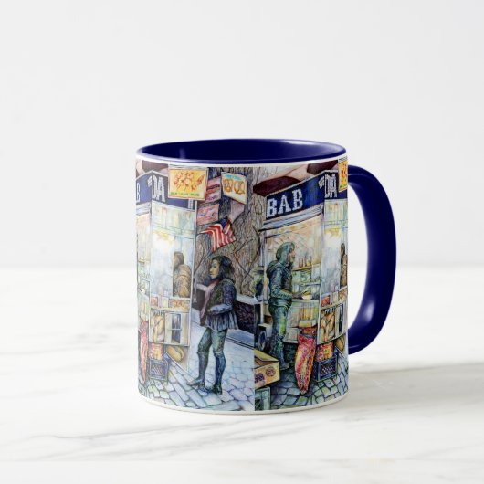 In liefde met problemen en in problemen met liefde mok (Voorkant rechts)