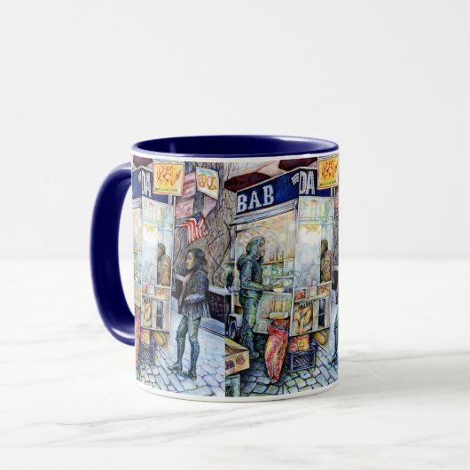 In liefde met problemen en in problemen met liefde mok (Voorkant links)