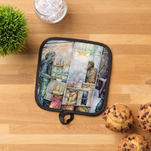 In liefde met problemen en in problemen met liefde pannenlap (Top down)