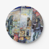 In liefde met problemen en in problemen met liefde papieren bordje (Voorkant)