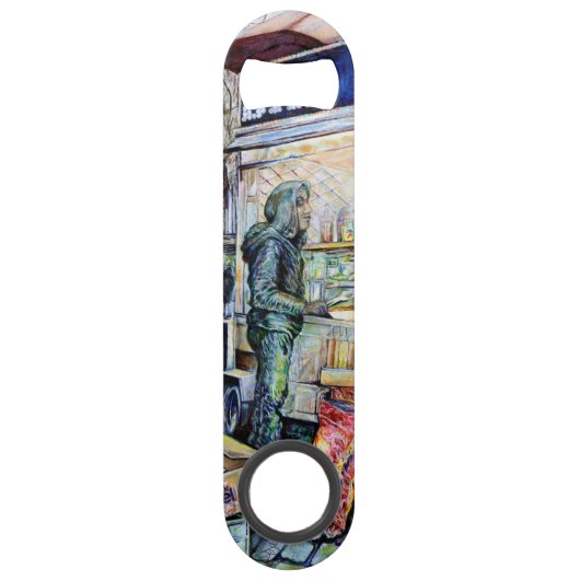 In liefde met problemen en in problemen met liefde speed flessenopener (Voorkant)