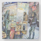 In liefde met problemen en in problemen met liefde stenen onderzetter (Voorkant)