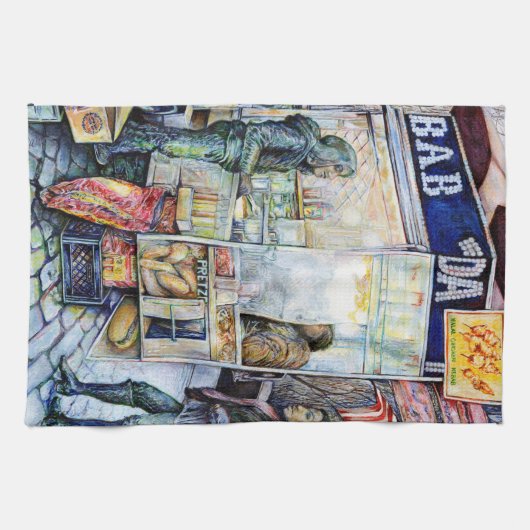 In liefde met problemen en in problemen met liefde theedoek (Horizontaal)