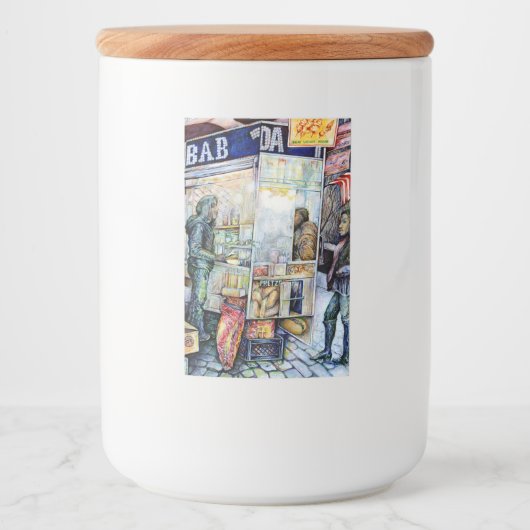 In liefde met problemen en in problemen met liefde voedselcontainer etiket (Voorkant)