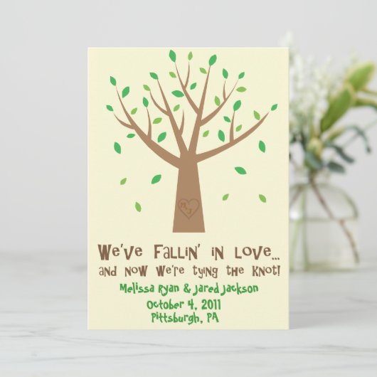 In liefde sparen de datum save the date (Staand voorkant)